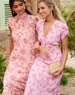 Polin et moi Maternidad*Vestido Estampado Amira ROSA
