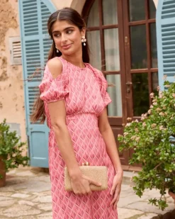 Polin et moi Maternidad*Vestido Estampado Rolle Salmon