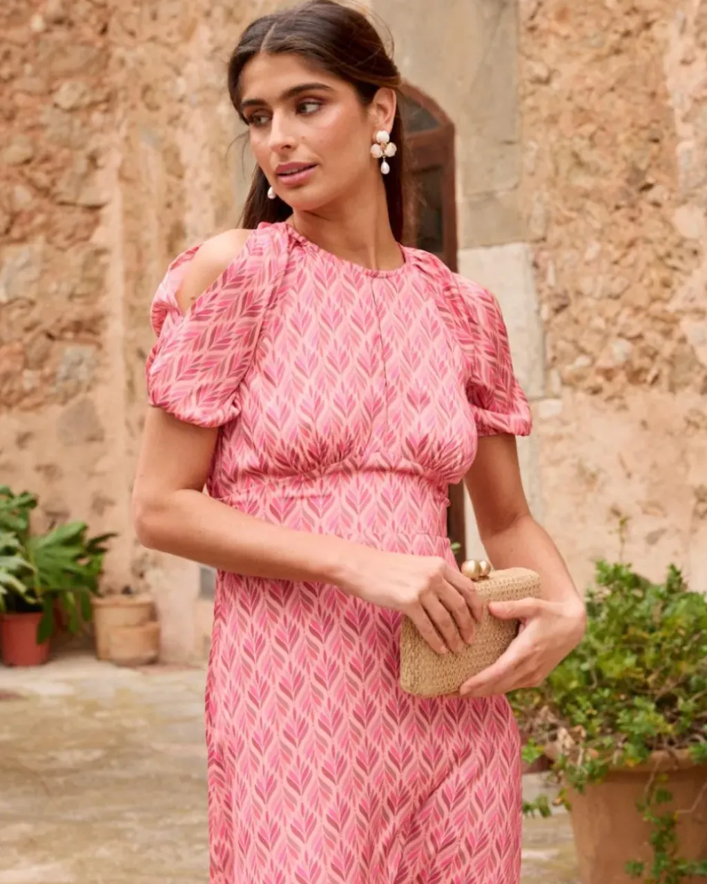 Polin et moi Maternidad*Vestido Estampado Rolle Salmon