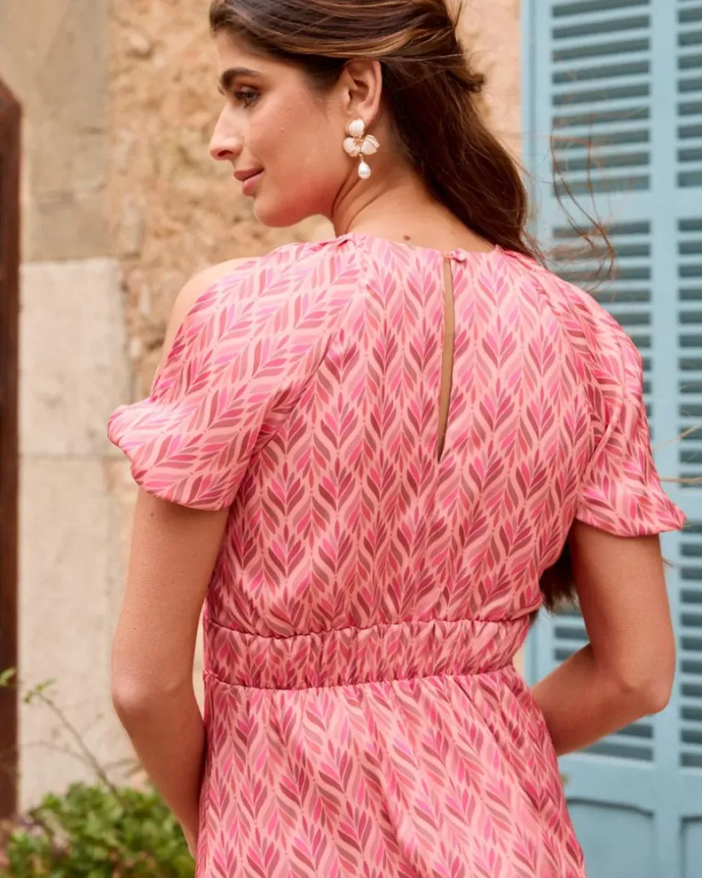 Polin et moi Maternidad*Vestido Estampado Rolle Salmon