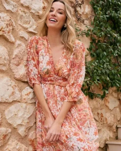 Polin et moi Maternidad|Vestidos Y Monos*Vestido Estampado Uliana melocoton