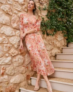 Polin et moi Maternidad|Vestidos Y Monos*Vestido Estampado Uliana melocoton