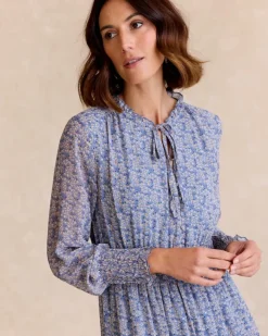 Polin et moi Maternidad|Vestidos Y Monos*Vestido Flores Azula Celeste
