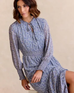 Polin et moi Maternidad|Vestidos Y Monos*Vestido Flores Azula Celeste