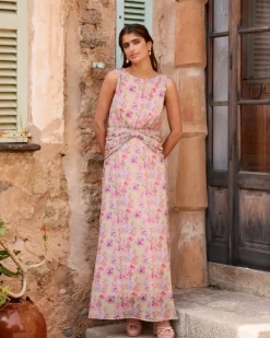 Polin et moi Maternidad*Vestido Flores Mariale Maquillaje