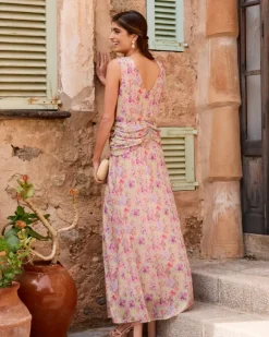 Polin et moi Maternidad*Vestido Flores Mariale Maquillaje
