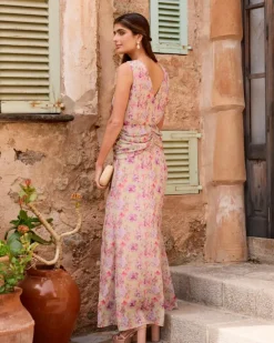 Polin et moi Maternidad*Vestido Flores Mariale Maquillaje