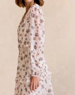 Polin et moi Vestidos Y Monos*Vestido Flores Thais Crudo