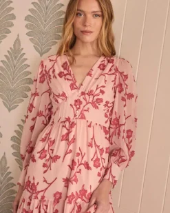 Polin et moi Maternidad|Vestidos Y Monos*Vestido Largo Bordados Sivia Rosa