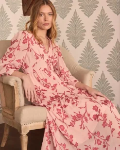 Polin et moi Maternidad|Vestidos Y Monos*Vestido Largo Bordados Sivia Rosa