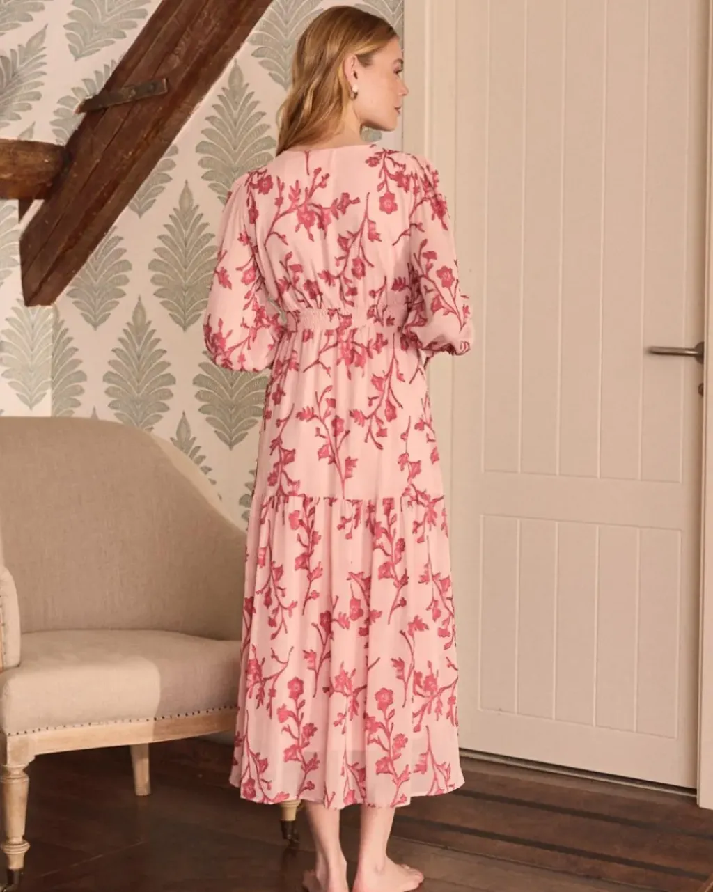 Polin et moi Maternidad|Vestidos Y Monos*Vestido Largo Bordados Sivia Rosa