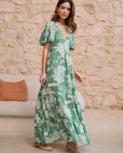 Polin et moi Vestidos Y Monos*Vestido Largo Olenka Verdeesmeralda