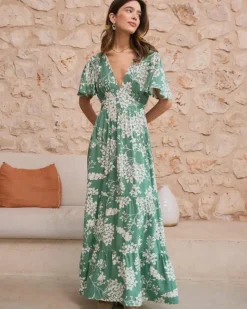 Polin et moi Vestidos Y Monos*Vestido Largo Olenka Verdeesmeralda
