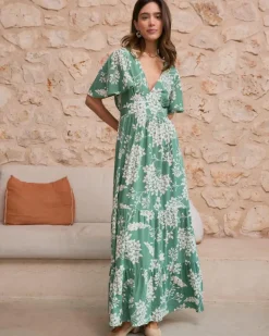 Polin et moi Vestidos Y Monos*Vestido Largo Olenka Verdeesmeralda