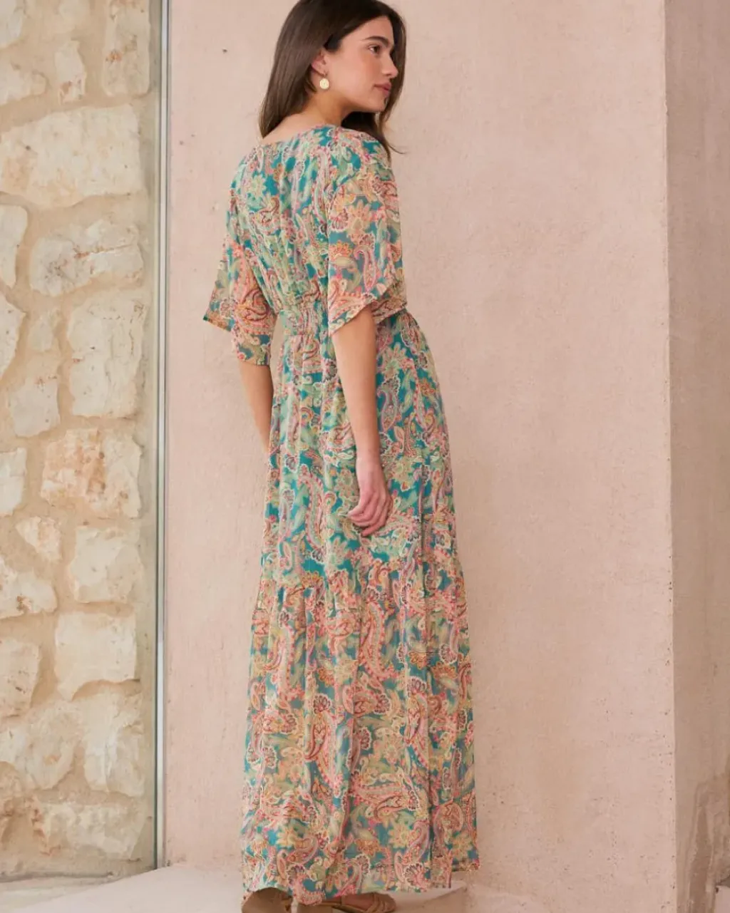 Polin et moi Vestidos Y Monos*Vestido Largo Olivette Verdeesmeralda