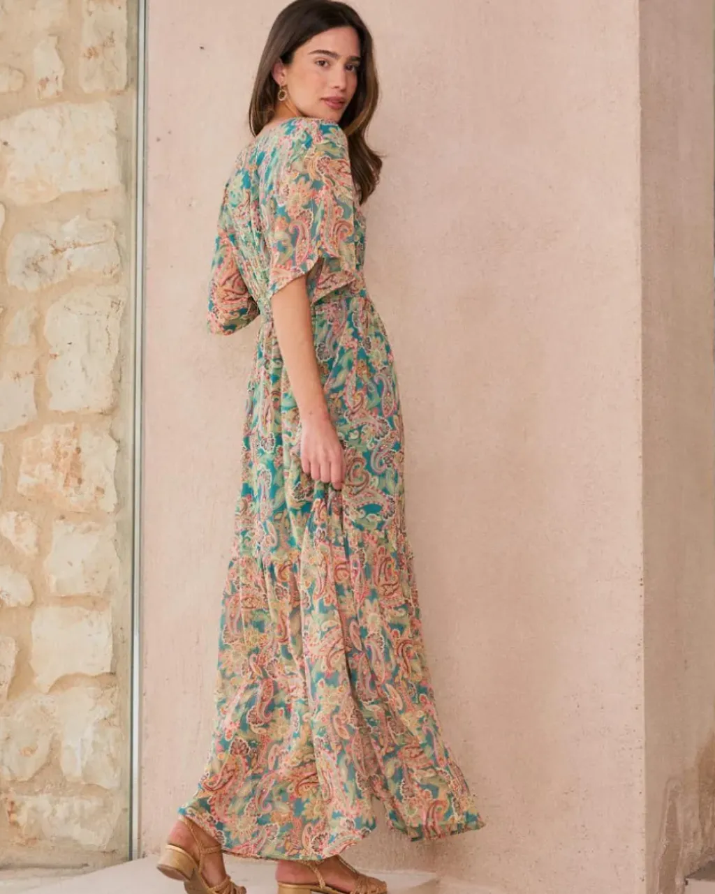 Polin et moi Vestidos Y Monos*Vestido Largo Olivette Verdeesmeralda
