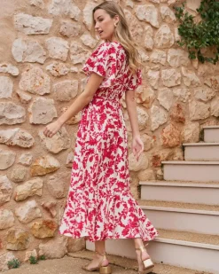Polin et moi Vestidos Y Monos*Vestido Largo Rosalía Frambuesa