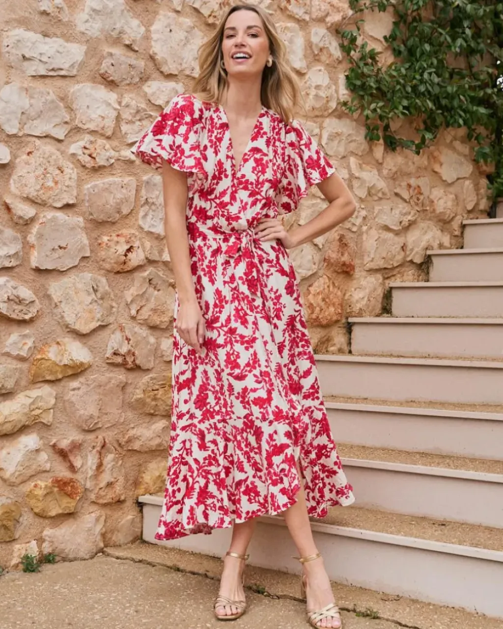 Polin et moi Vestidos Y Monos*Vestido Largo Rosalía Frambuesa