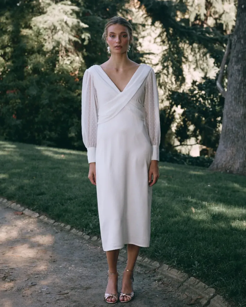 Polin et moi Novia*Vestido Novia Margarita blanco