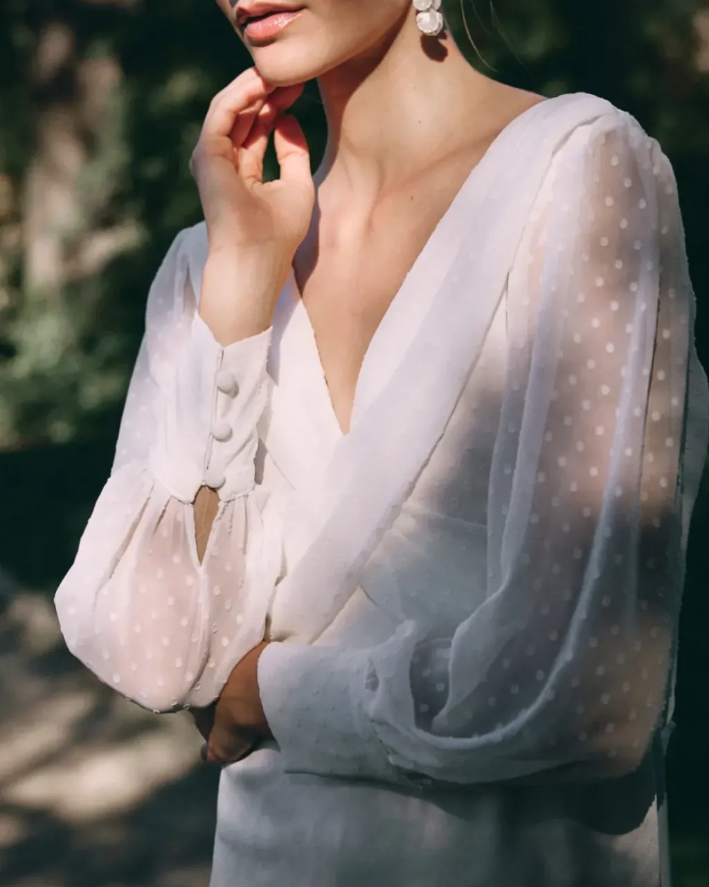 Polin et moi Novia*Vestido Novia Margarita blanco