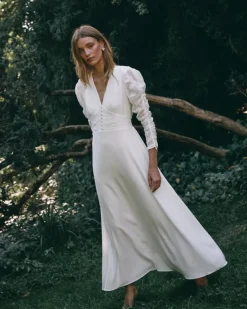 Polin et moi Novia*Vestido Novia Silvina blanco