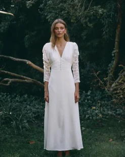 Polin et moi Novia*Vestido Novia Silvina blanco