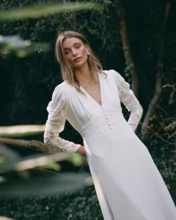 Polin et moi Novia*Vestido Novia Silvina blanco