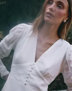 Polin et moi Novia*Vestido Novia Silvina blanco