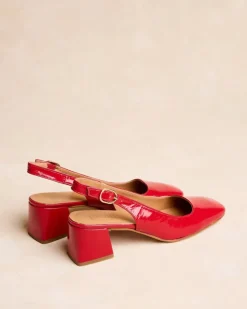 Polin et moi Zapatos De Tacón*Zapato Destalonado Lulu Rojo