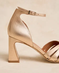 Polin et moi Zapatos De Tacón*Zapato Tacón Platonia Oro