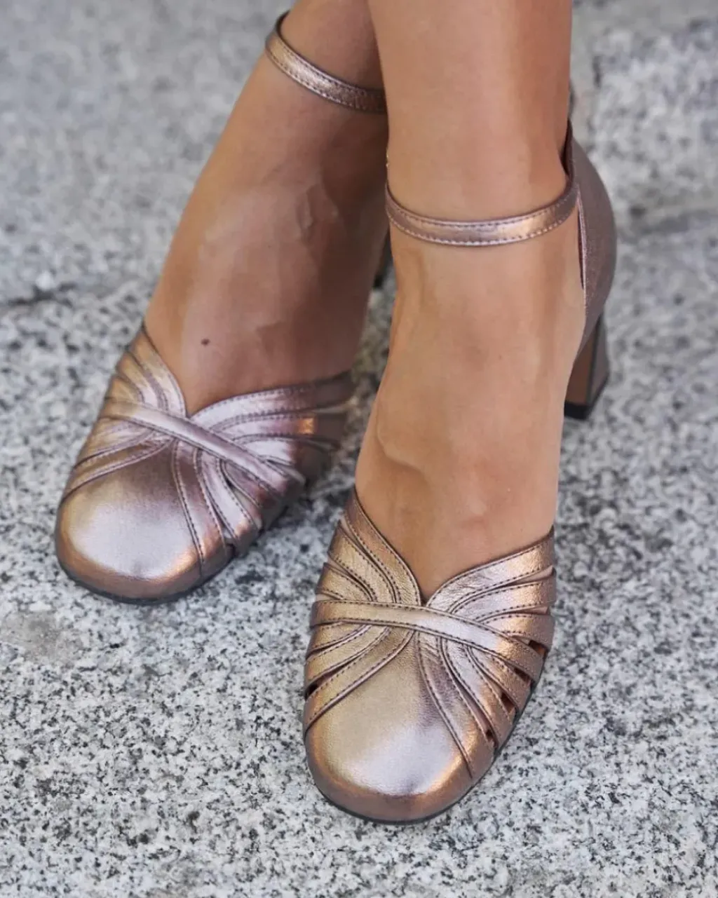 Polin et moi Novia|Zapatos De Tacón*Zapato Tacón Priscela Bronce