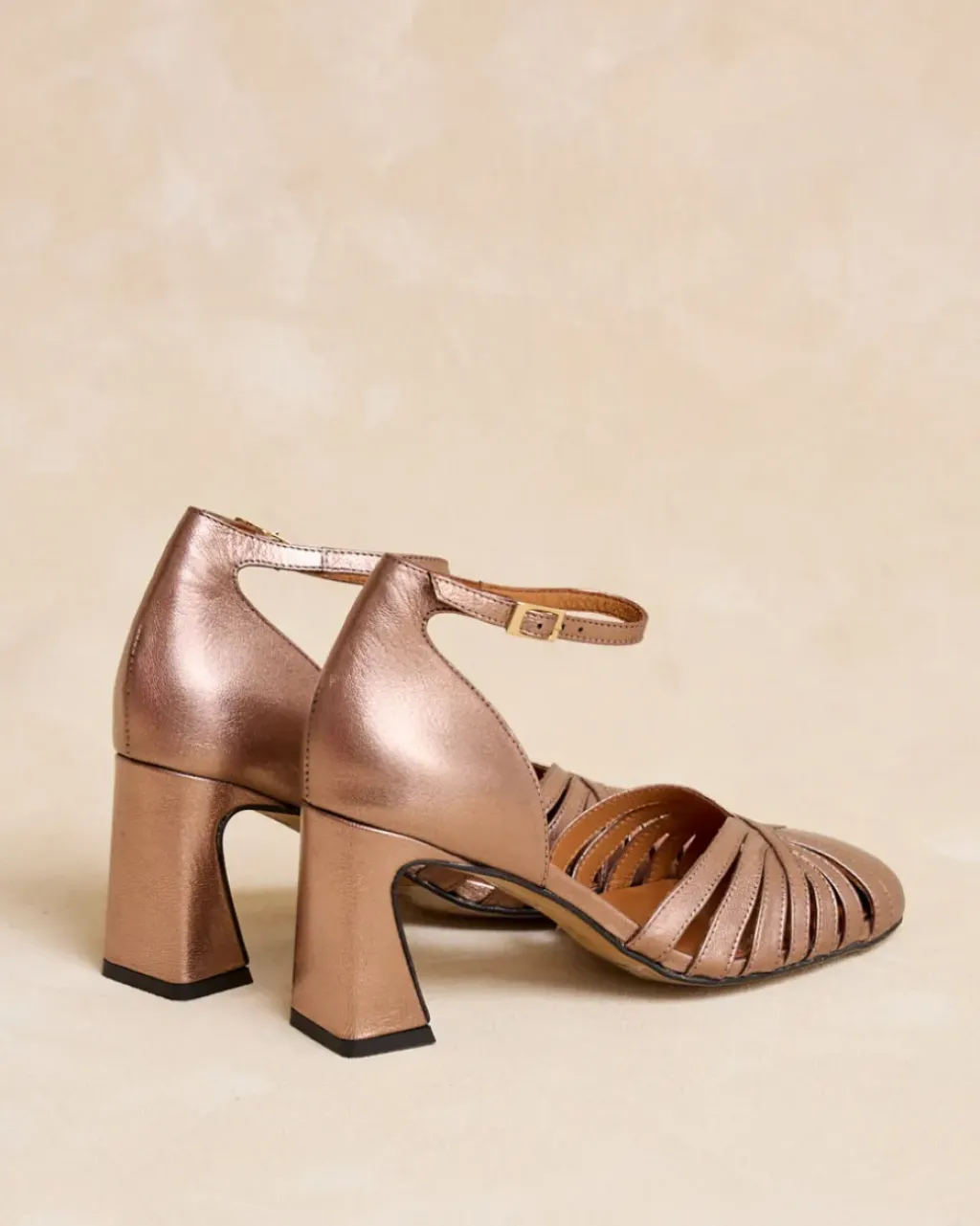 Polin et moi Novia|Zapatos De Tacón*Zapato Tacón Priscela Bronce