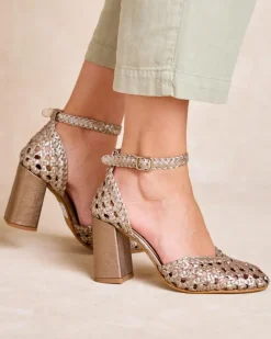 Polin et moi Zapatos De Tacón|Trenzados*Zapato Trenzado Linda Bronce