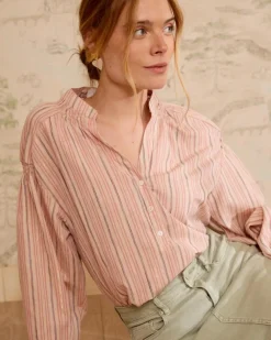 Polin et moi Blusas Y Camisas|Maternidad*Blusa Rayas Lurex Linda Rosa